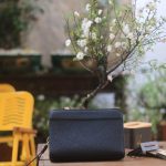 Clutch nam khâu tay thủ công da bê togo Pháp khoá vân tay Lano CLTK039 2