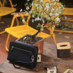 Clutch nam khâu tay thủ công da bê togo Pháp khoá vân tay Lano CLTK039 nhỏ gọn tiện lợi