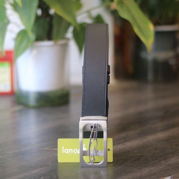 Dây thắt lưng ray trượt da bê Epsom Haas khâu tay Lano TLH11 công sở