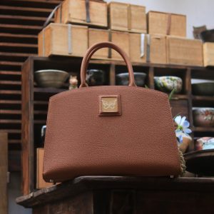 Túi tote work da bê togo Dupuy Pháp handmade khâu tay thủ công Lano TDH030