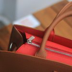 Túi tote work da bê togo Dupuy Pháp handmade khâu tay thủ công Lano TDH030 khoá kéo ykk excella cao cấp