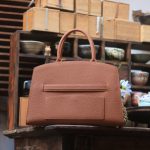 Túi tote work da bê togo Dupuy Pháp handmade khâu tay thủ công Lano TDH030 mặt sau