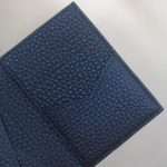 Ví da bê togo Pháp handmade khâu tay nhỏ gọn đơn giản Lano VDNTK042 ngăn thẻ 1
