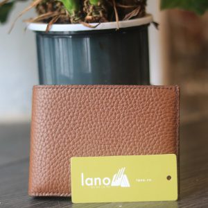 Ví da bò mil hàn quốc phối cá sấu handmade khâu tay Lano VDNTK041