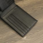 Ví da bò Vachetta handmade khâu tay có ngăn đựng xu Lano VDNTK040 ngăn để thẻ