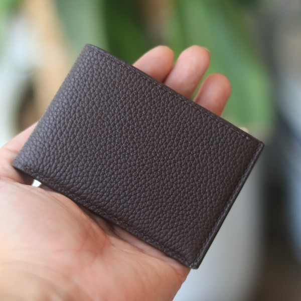 Ví mini da bê Togo Italia handmade khâu tay thủ công Lano VDNTK043 nhỏ gọn tiện lợi
